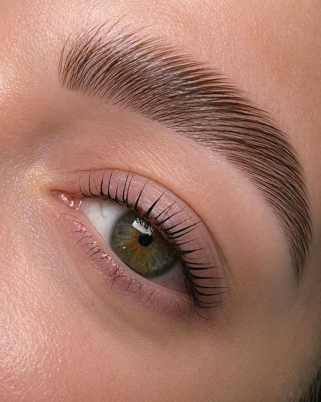 Brow lamination treatment at MASHMEOVER Esthetics in Orange, CA