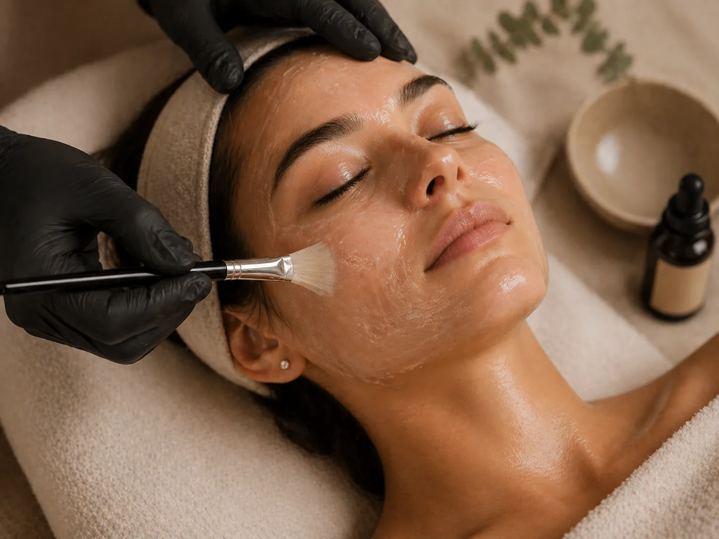 Facial spa treatment at MASHMEOVER Esthetics in Orange, CA